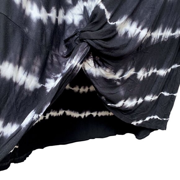I.N.C International Concepts Tunic Tee Size XL Cold Shoulder Black Tie dye Women - Picture 10 of 10